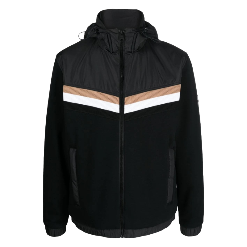 Hugo Boss Seager 116 Zip Up Hoodie Black
