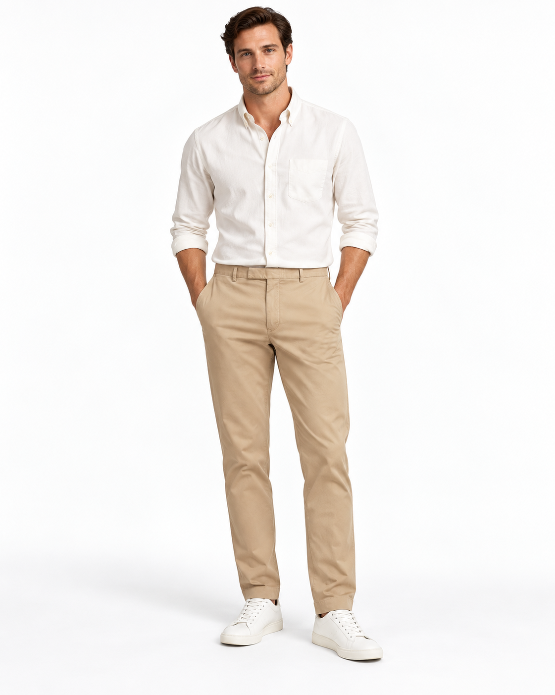 Ralph Lauren Polo Slim Fit Chino Trousers Tan Men's