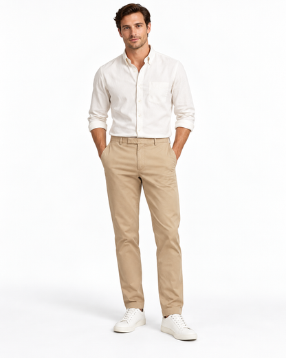 Ralph Lauren Polo Slim Fit Chino Trousers Tan Men's