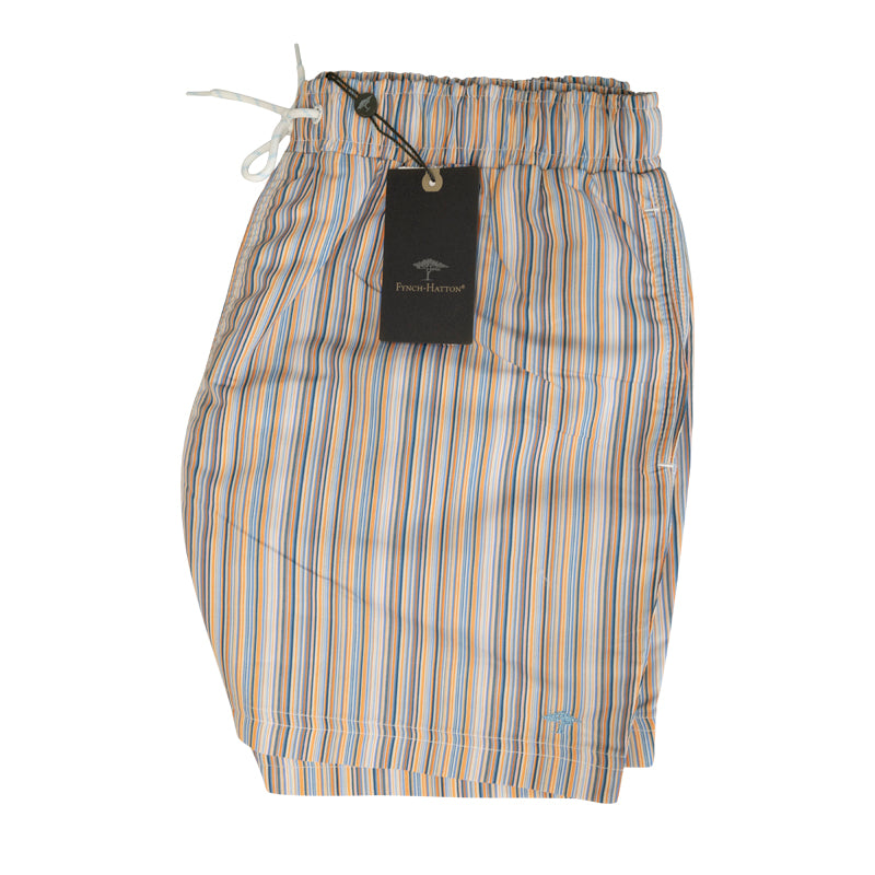 Fynch-Hatton Mens Swim Shorts Multicolour Pinstripes