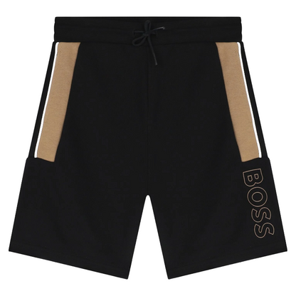 Hugo Boss Boys Logo Shorts Black