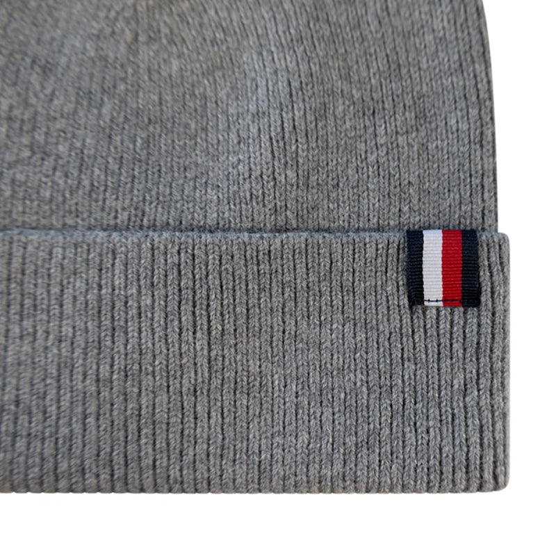 Tommy Hilfiger Uptown Wool Beanie Hat Grey One Size