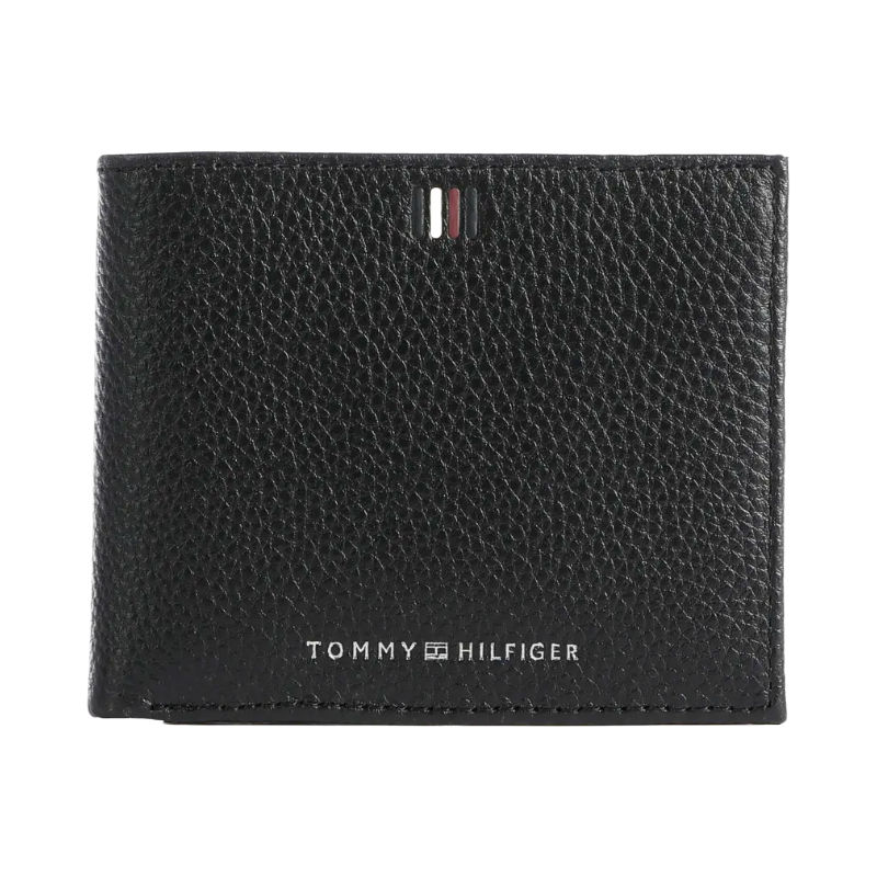 Tommy Hilfiger Black Leather Men's Wallet AM0AK11855