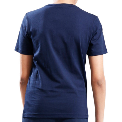 Hugo Boss Boys T-Shirt Multi Logo Navy Blue