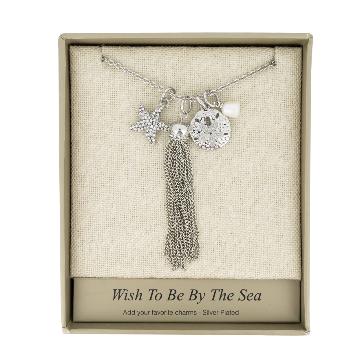 Lovita Silver Necklace Wish To Be By The Sea