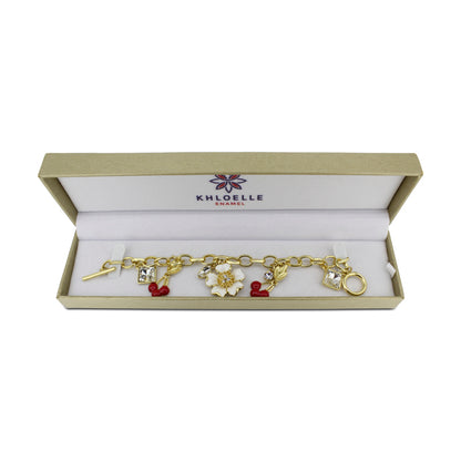 Khloelle Gold Bracelet Cherry and Blossom LC0070883