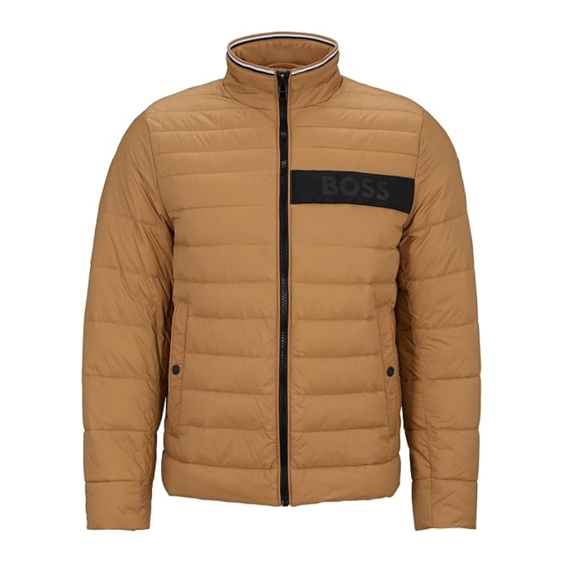 Hugo Boss Darolus Men's Water Repellent Padded Jacket Beige