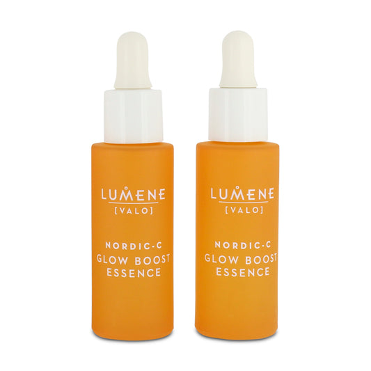 Lumene Glow Boost Essence Serum for Dry Skin 2 x 30ml (Blemished Box)