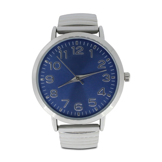 Men's Silver Blue Dial Watch TW16008D By Marbella & Ashford