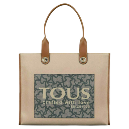 Tous Amaya K XL Shopping Shoulder Bag Beige 2001660243