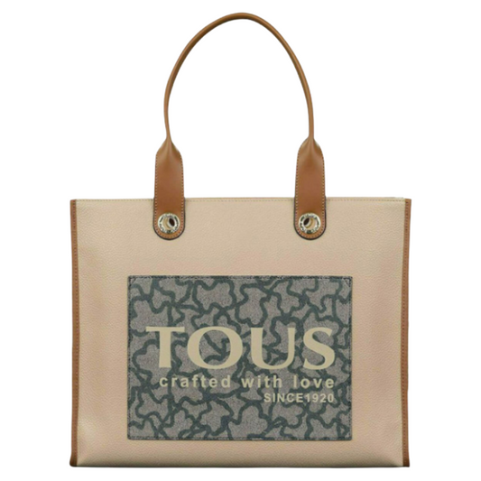 Tous Amaya K XL Shopping Shoulder Bag Beige 2001660243