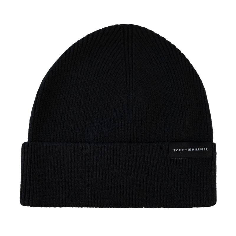 Tommy Hilfiger Uptown Wool Beanie Hat | Black