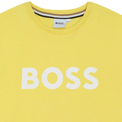 Hugo Boss Yellow Cotton Boy's T-Shirt