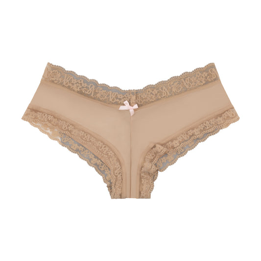 Victoria's Secret Novelty Cheeky Knickers Beige