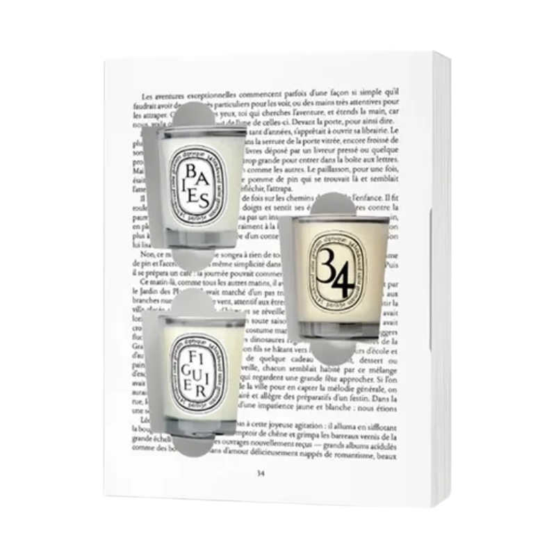 Diptyque Une Nuit De Cire Et D'or Three Scented Candles 3x35g Chistmas Set