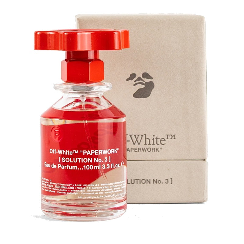 Off-White Solution No. 3 100ml bottle and packaging