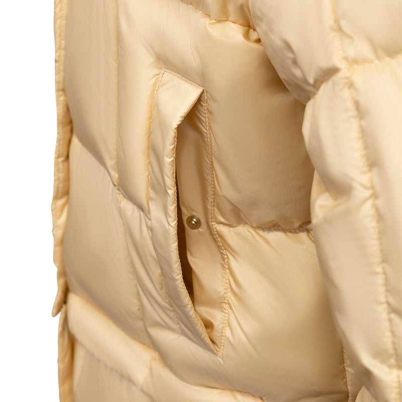 Marc Cain Women's Long Coat Dark Cream