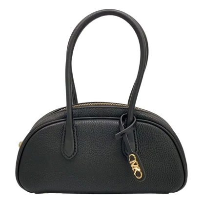 Michael Kors Lulu Small Pebbled Leather Satchel Black