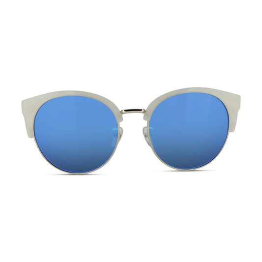 Calvin Klein White & Blue Mirror Sunglasses CK4338SK 107 *Ex Display*