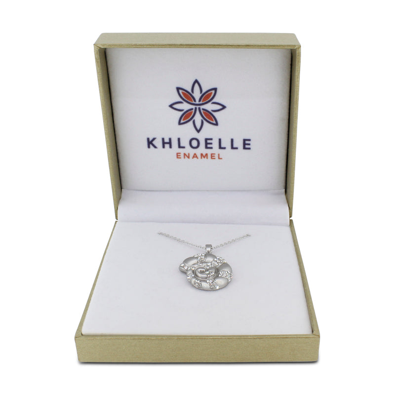 Khloelle Silver Snail Necklace LC0070809