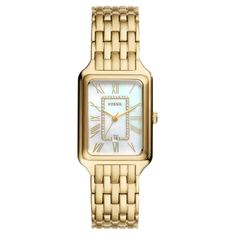 Fossil Raquel ES5304 gold-tone mother-of-pearl ladies watch