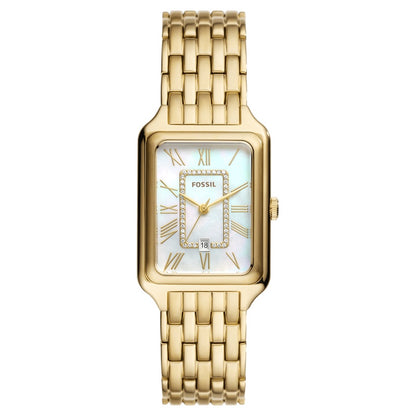 Fossil Raquel ES5304 gold-tone mother-of-pearl ladies watch