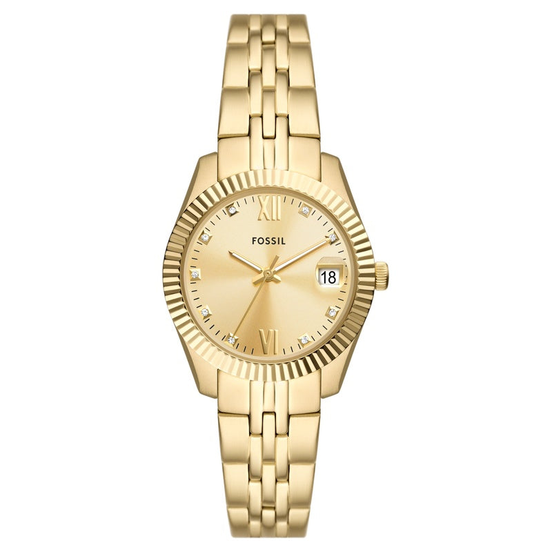 Fossil Scarlette ES5338 gold-tone ladies watch main view