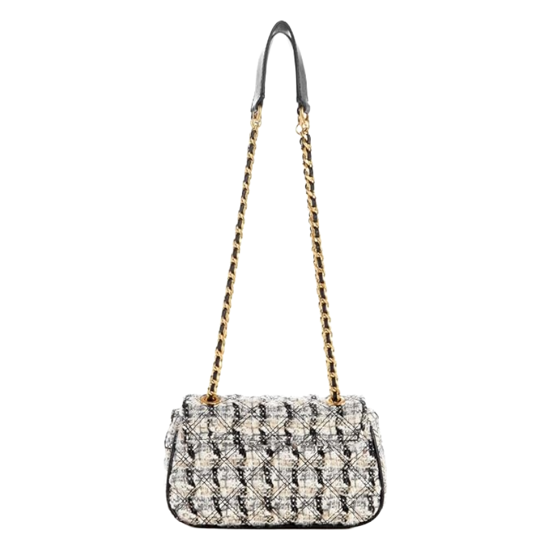 Guess Giully Mini Crossbody Mini Bag Grey Quilted Tweed TG874878