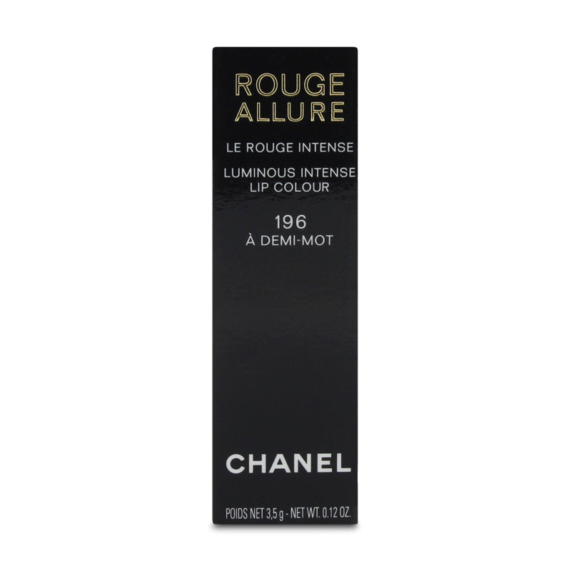 Chanel Rouge Allure Luminous Intense Lipstick 196 A Demi-Mot