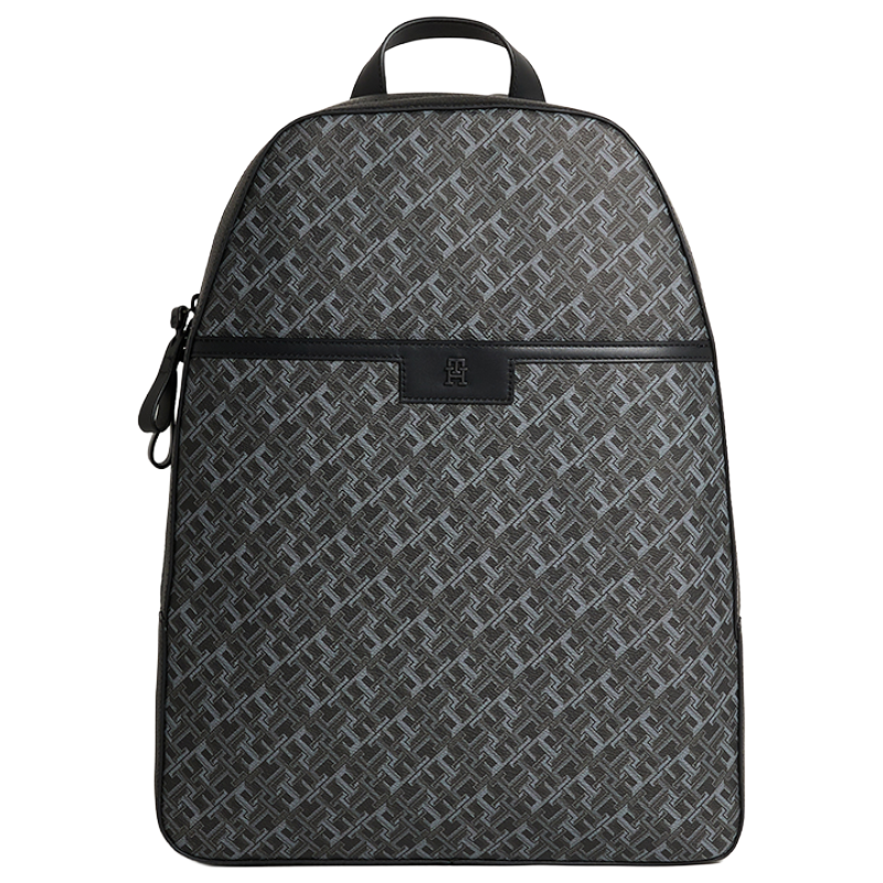 Tommy Hilfiger TH Monogram Black Dome Backpack Men's