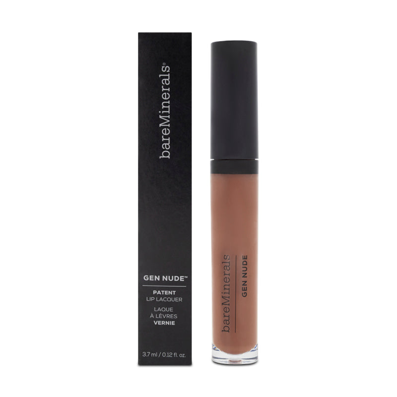bareMinerals Gen Nude Lip Lacquer Brown Liquid Lipstick - Hype (Blemished Box)
