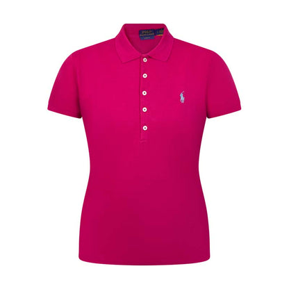 Ralph Lauren Women's Slim Fit Polo Shirt Pink