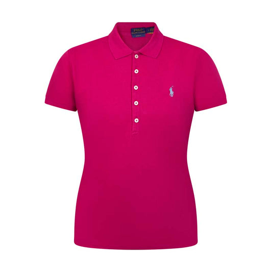 Ralph Lauren Women's Slim Fit Polo Shirt Pink