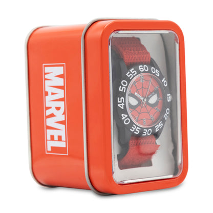 Marvel Kid's Spider-Man Velcro Strap Watch
