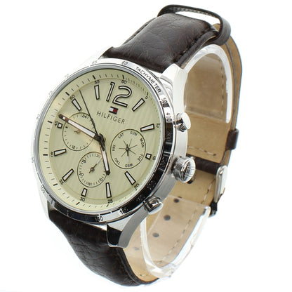 Tommy Hilfiger Men's Leather Watch Chronograph Gavin 1791467