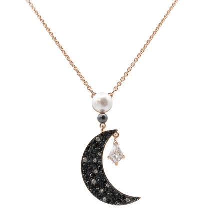 Swarovski Symbolic Moon Rose Gold Necklace 5515964