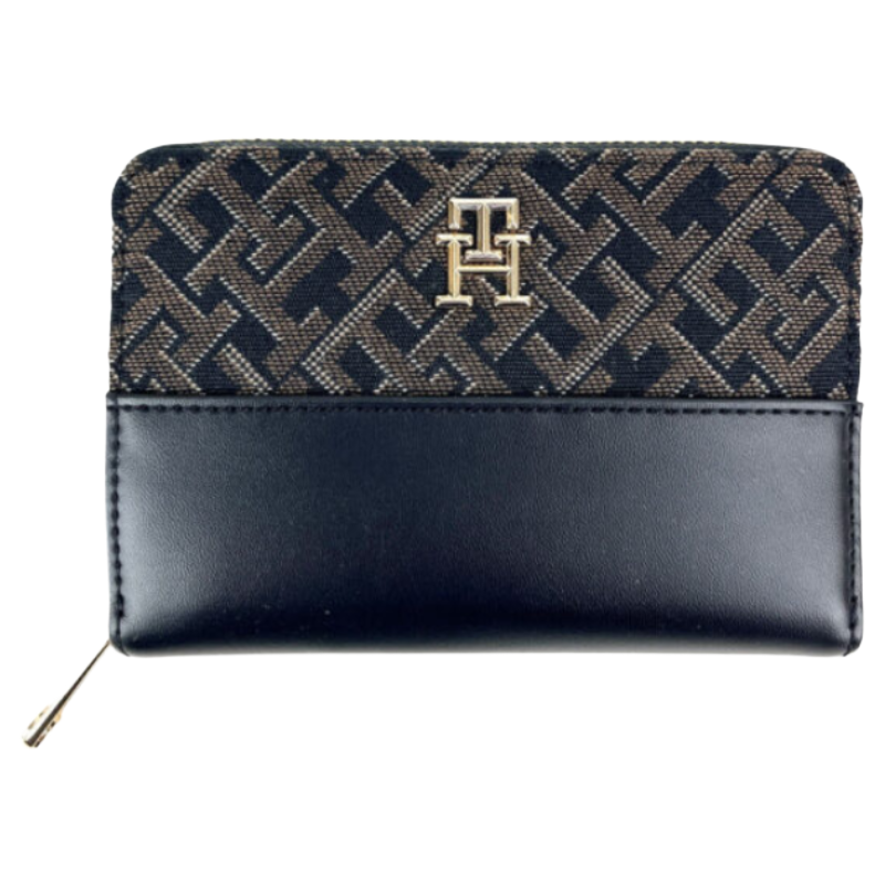 Tommy Hilfiger Jacquard Purse Medium Black Women's