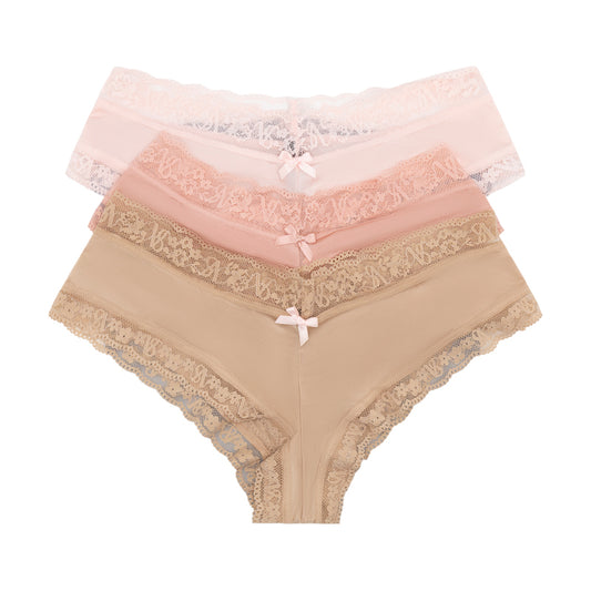 Victoria's Secret Lace Trim Cheeky Knickers - 11153435