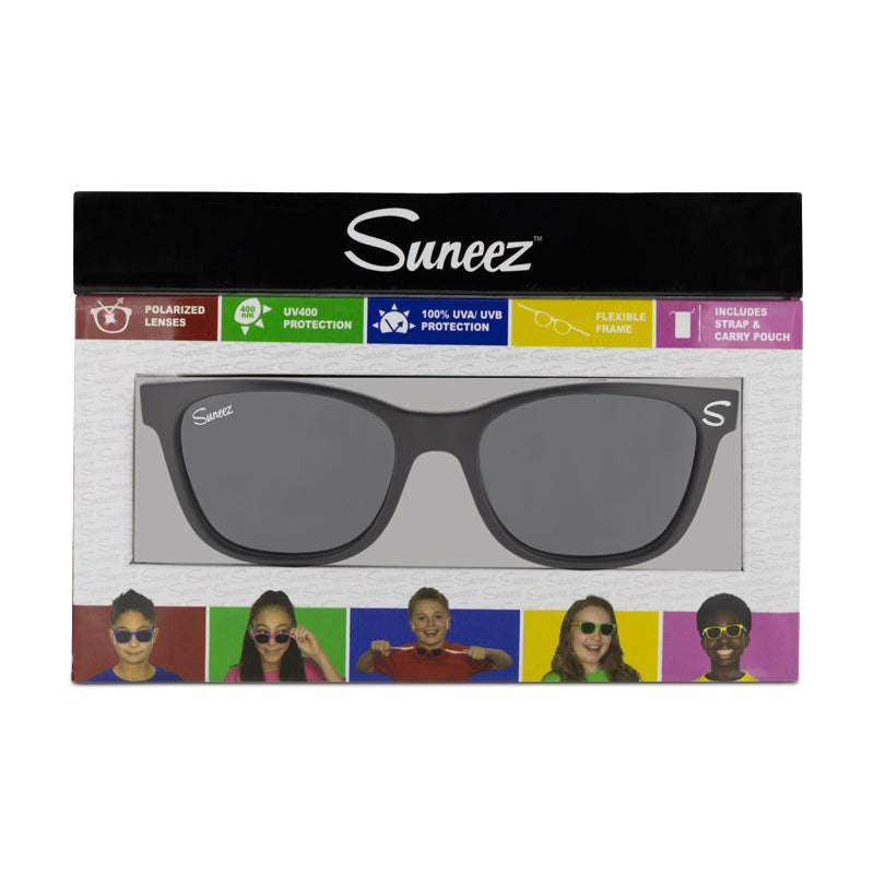 Suneez Polarised Flexible Kids Black Sunglasses