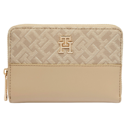 Tommy Hilfiger Jaquard Purse Medium Beige Women's
