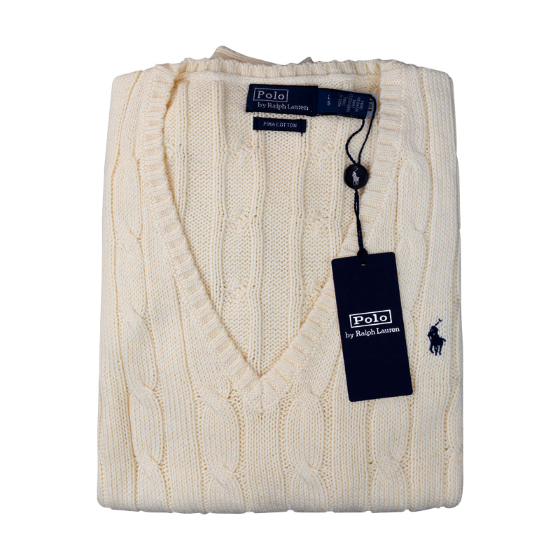 Ralph Lauren Polo Cotton Jumper Cream