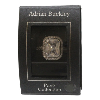 Adrian Buckley Pave Collection Square Crystal Ring CZR392S
