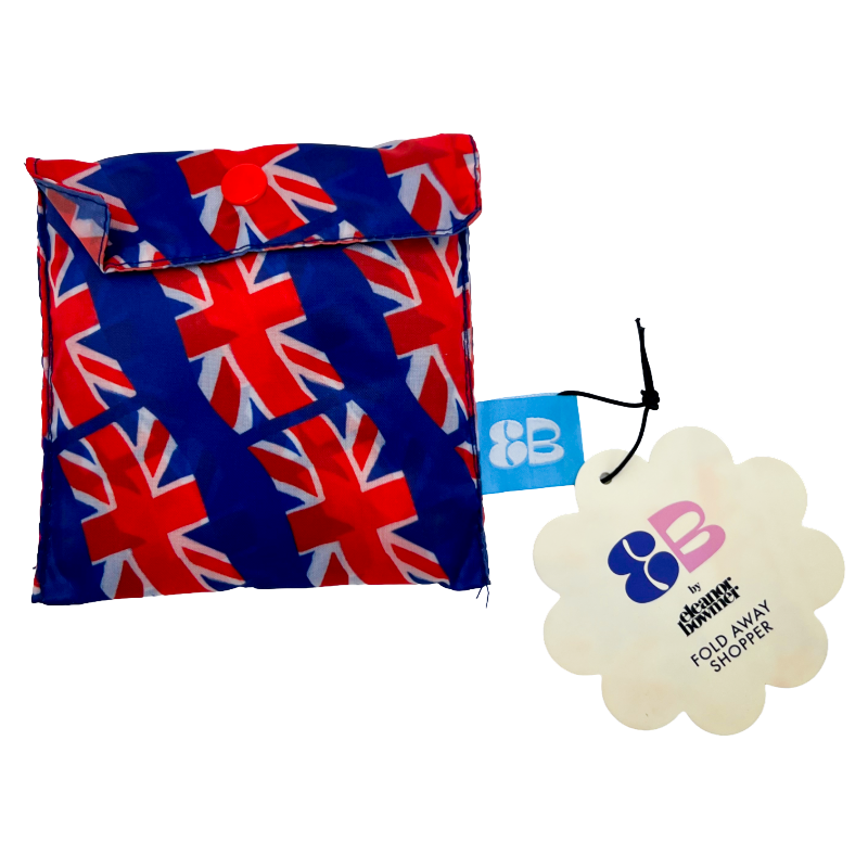 Eleanor Bowmer Union Jack Flag Fold Away Shopper Bag