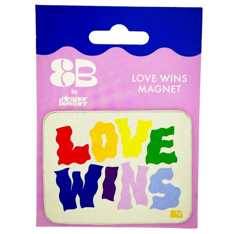 Eleanor Bowmer Love Wins Fridge Magnet