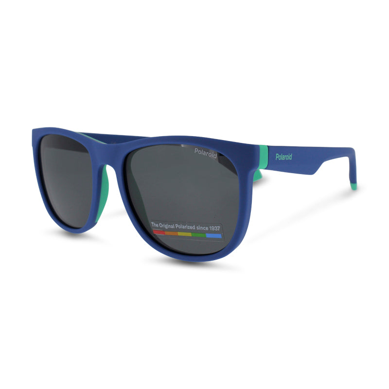 Polaroid PLD 8049/S 465/M9 49 Blue/Green Non-Slip Children Sunglasses