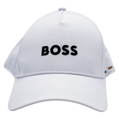 Hugo Boss White Cotton Kid's Baseball Cap