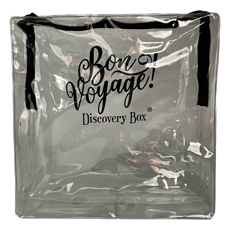 Bon Voyage Clear Travel Cosmetic Bag – Stylish & Spacious Makeup Organizer