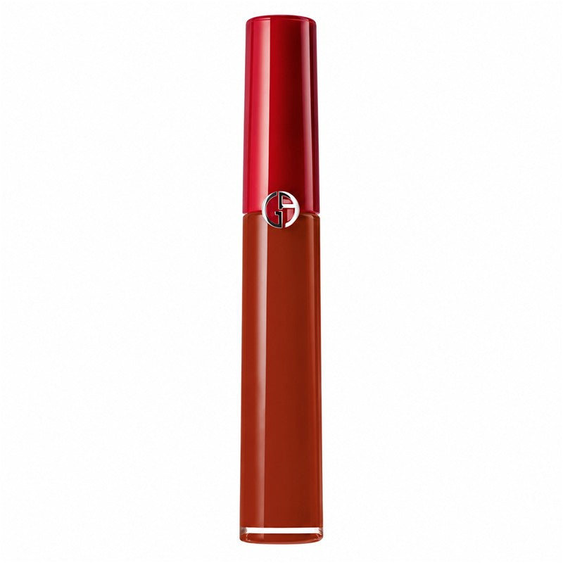 Giorgio Armani Lip Maestro Velvet Matte Liquid Lipstick 206 Cedar on a white background
