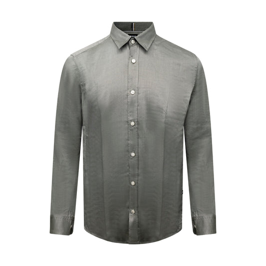 Hugo Boss Roan Kent Men's Slim Fit Shirt Grey