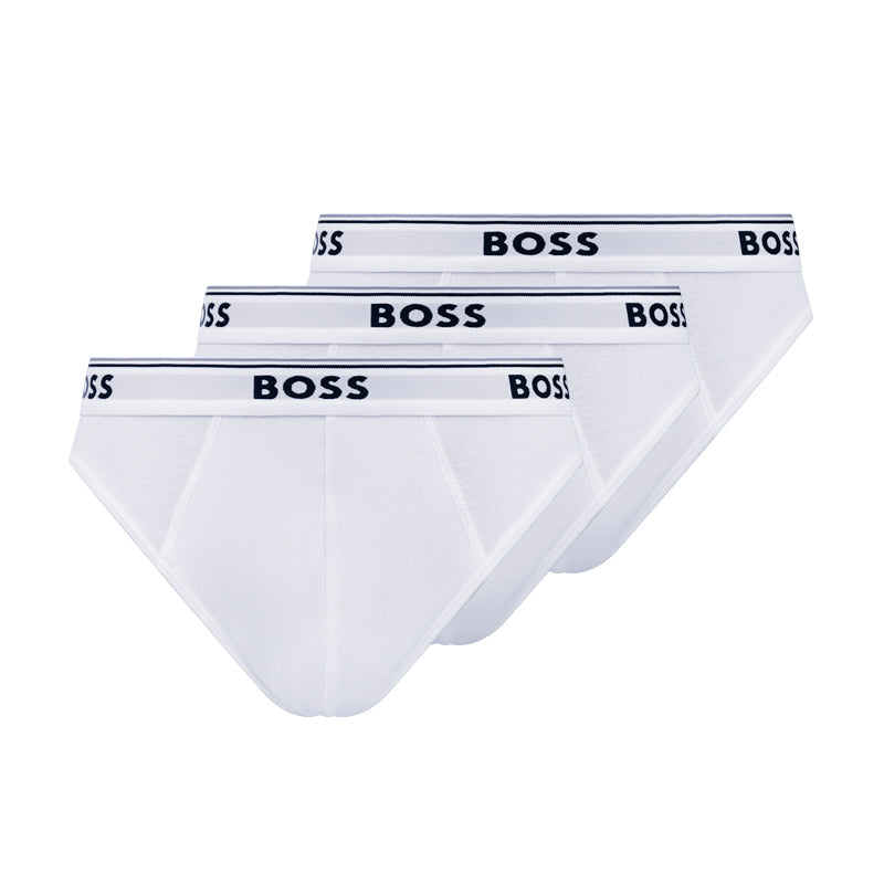 Hugo Boss Power Cotton Briefs | Pack of 3 | White